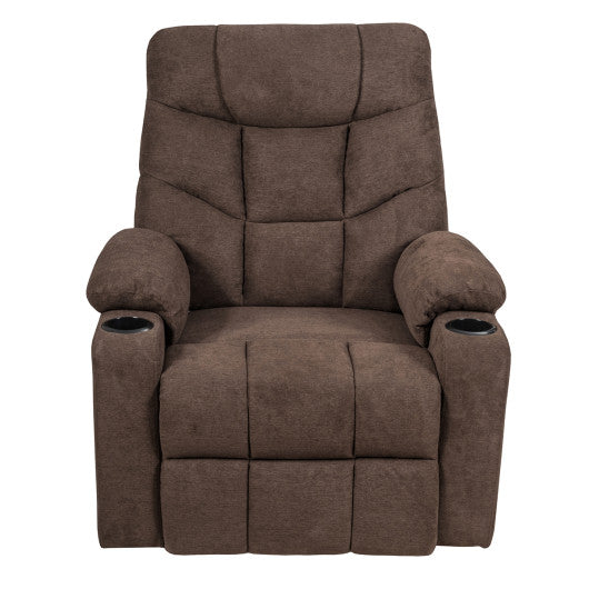 Electric Power Lift Recliner Massage Sofa-Brown