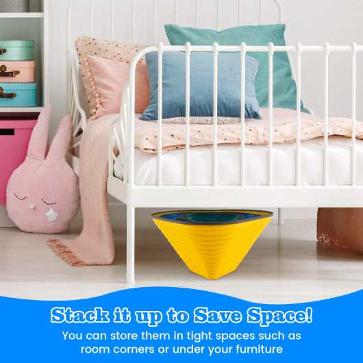 11 Pieces Kids Stepping Stones Stackable Balance Blocks Indoor Outdoor-Multicolor