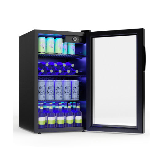 120 Can Beverage Mini Refrigerator with Glass Door