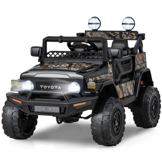 12V 7Ah Licensed Toyota FJ Cruiser Electric Car with Remote Control-Black