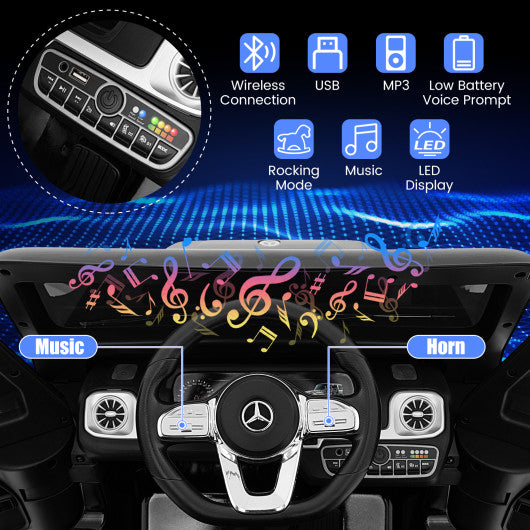 12V Battery Powered Mercedes-Benz G500 Kids Ride-on Car-Black