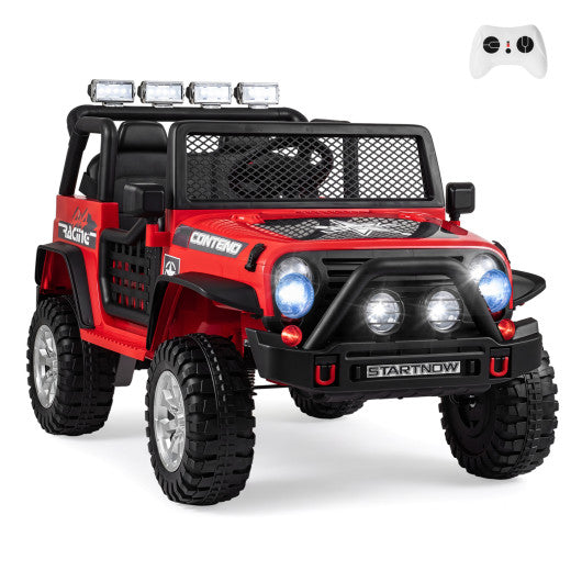 12V Electric 2-Seater Kids Ride On Car with Parent Remote Control-Red