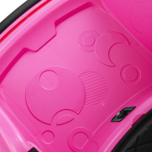 12V Electric Kids Ride on Bumper Car Battery Powered Bumping Car with Remote Control-Pink
