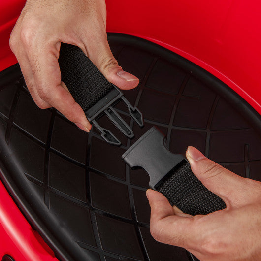 12V Electric Kids Ride on Bumper Car Battery Powered Bumping Car with Remote Control-Red