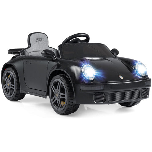 12V Electric Ride On Car Licensed RUFCTR with Remote Control and Music-Black