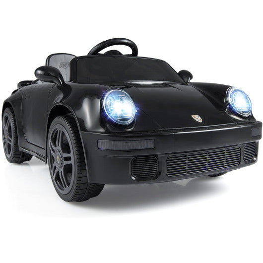 12V Electric Ride On Car Licensed RUFCTR with Remote Control and Music-Black