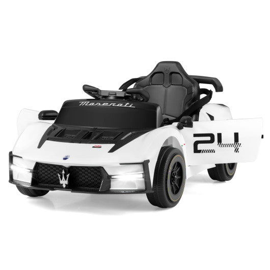 12V Electric Ride on Car with Remote Control and Music Maserati Licensed-White