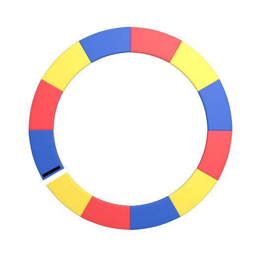 12 Feet Trampoline Pad Replacement Safety Pad with Fixing Straps (Multicolor)