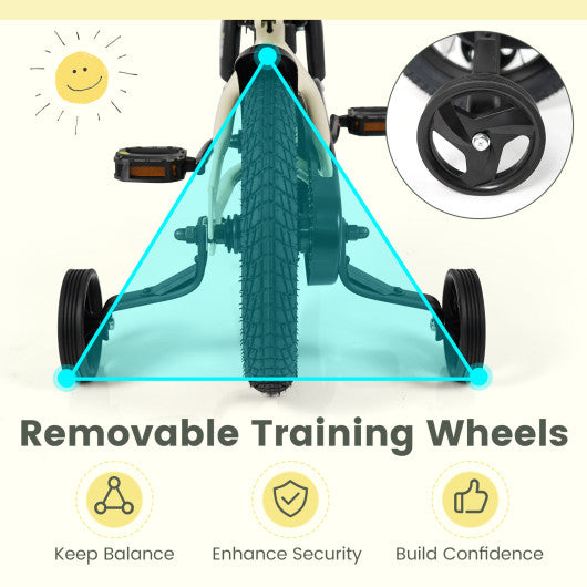 12 Inches Kids Bike Sport Bicycle with Removable Training Wheels