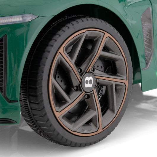 12V Powered Car Kids Ride-on Racer Car Licensed Bentley Bacalar-Green