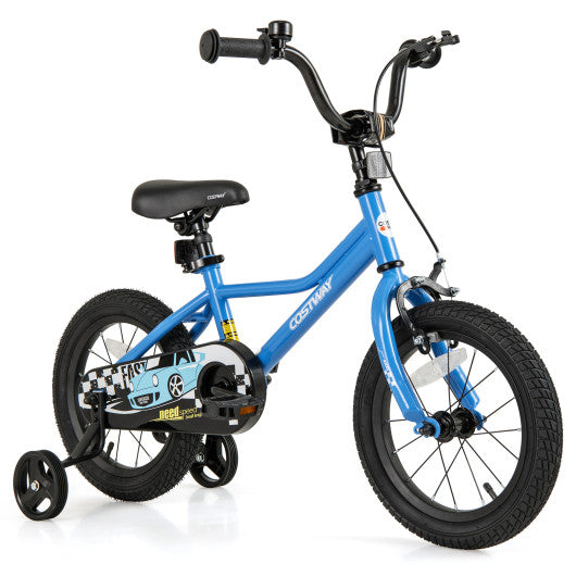 14 Inch Kids Bike with Removable Training Wheels for Aged 3-5 Years Old