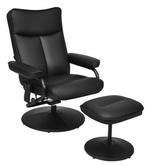 Electric Massage Recliner Chair with Ottoman and Remote Control