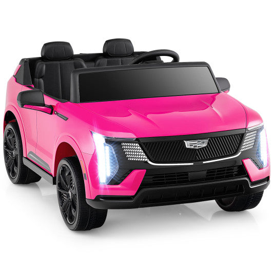24V Ride on Truck 2-Seater Licensed Cadillac with Remote Control-Pink