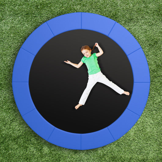 15 Feet Trampoline Pad Replacement Safety Pad with Fixing Straps (Blue)