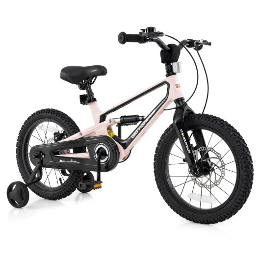 16 Inch Kids Bike Lightweight with Detachable Training Wheels for Aged 4 to 7-16 inches