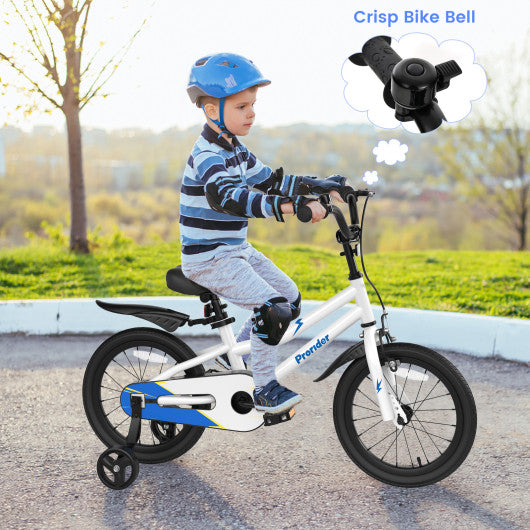 16 Inch Kids Bike with Removable Training Wheels-White