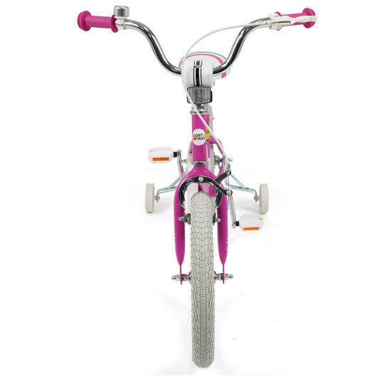16 Inch Kids Bike for Aged 3-8 Years Old with Adjustable Handlebar Pink- Starlight Wave