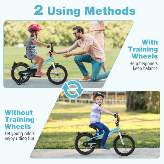 16-Inch Kids Bike for 4-7 Years Old Children Bicycle with Training Wheels