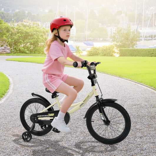 18 Inches Kids Bike Sport Bicycle with Removable Training Wheels
