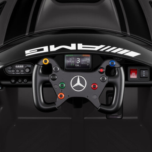 12V Kids Ride-On Car Mercedes-AMG GT3 Licensed with Adjustable Speed-Black