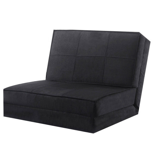 High Quality Fam Convertible Lounger Folding Sofa Sleeper Bed-Black