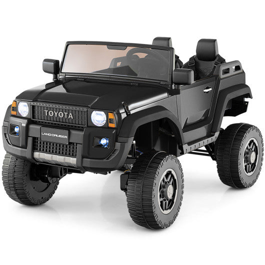 24V 2 Seater Ride on Car 4WD/2WD Switchable for Kids with Remote for Ages 3+-Black