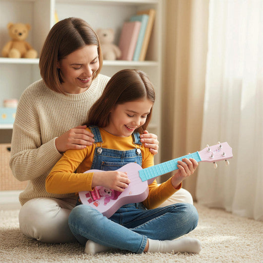 21 Inch Children Mini Ukulele with 4 Nylon Strings and 12 Frets