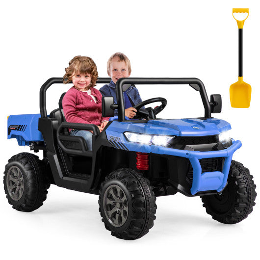 24V Ride On Kids Car with Dump Bed and Remote Control-Navy