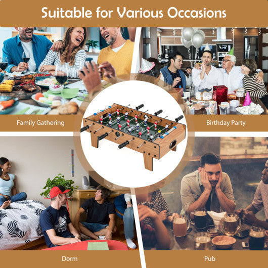 27 Inch Foosball Table Mini Tabletop Soccer Game