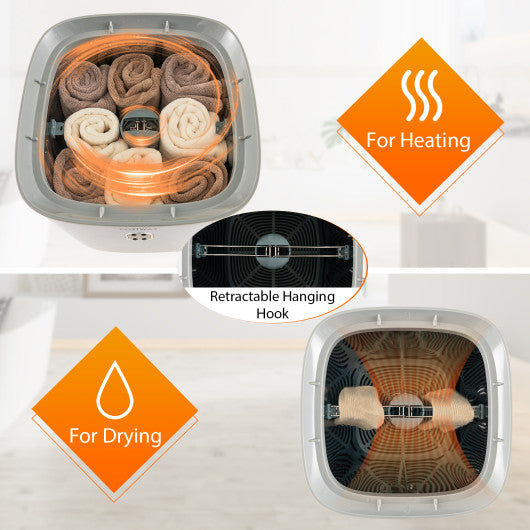 35L Large Home Towel Warmer Bucket with Auto Shut-off Function-White