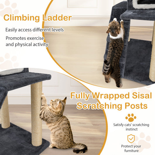 36 Inch Tower Condo Scratching Posts Ladder Cat Tree