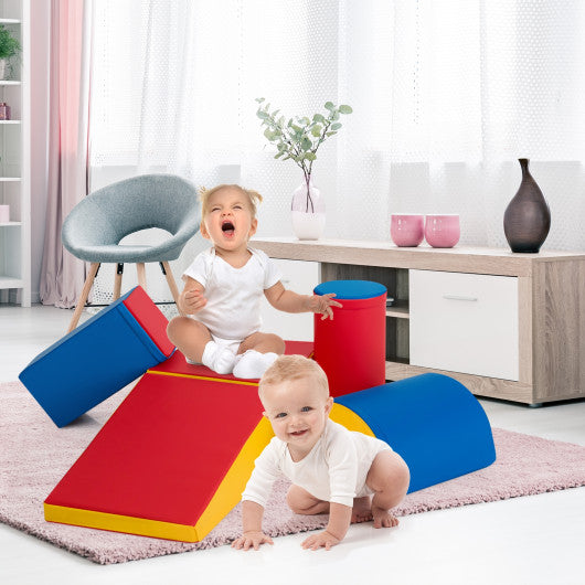 5-Piece Set Climb Activity Play Safe Foam Blocks-Red