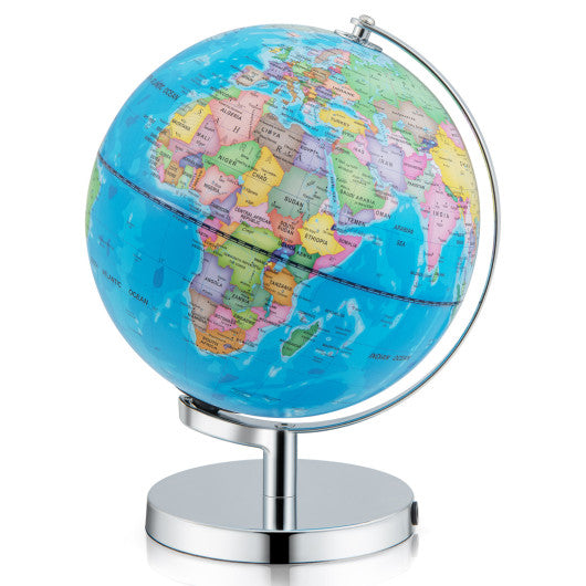 3-in-1 Illuminated World Globe with Stand and 88 Constellations