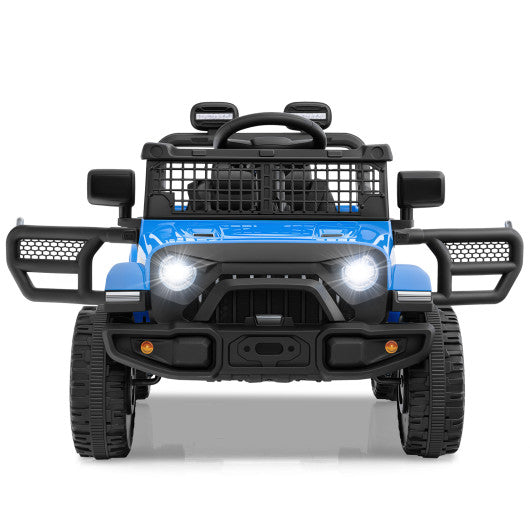 12V Kids Ride on Truck Car Battery Powered Electric Vehicle-Navy