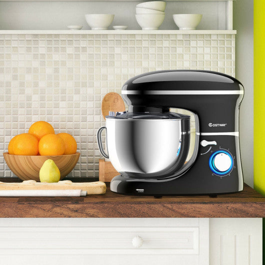 6.3 Qt 6 Speed 660W Tilt-Head Food Stand Mixer-Black