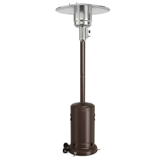 50000 BTU Garden Propane Standing LP Gas Steel Accessories Heater-Bronze