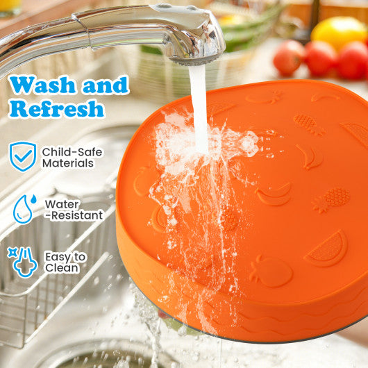 5 Pieces Kids Stepping Stones Stackable Round Indoor Outdoor-Multicolor