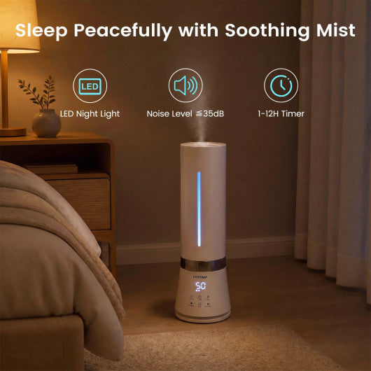 5.5L Cool Mist Humidifiers with Remote Control and 12 Hours Timer