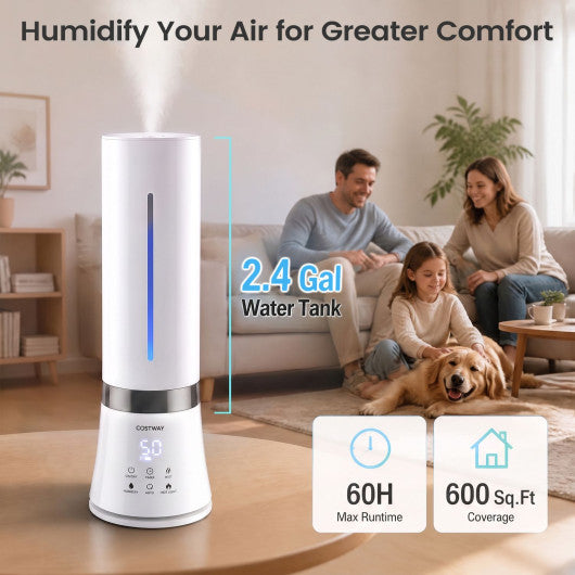 5.5L Cool Mist Humidifiers with Remote Control and 12 Hours Timer