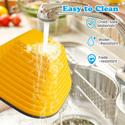 6 Pieces Kids Stepping Stone Square Balance Blocks Indoor Outdoor-Multicolor