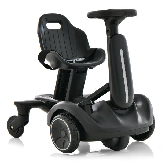 6V Kids Ride on Drift Car with 360¡ã Spin and 2 Adjustable Heights-Black