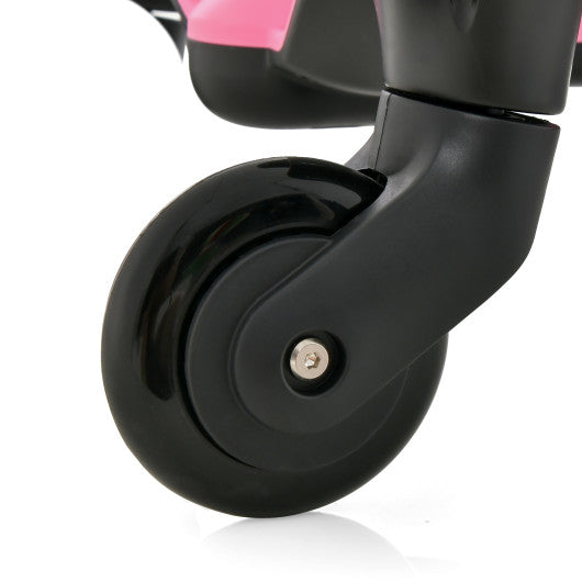 6V Kids Ride on Drift Car with 360¡ã Spin and 2 Adjustable Heights-Pink