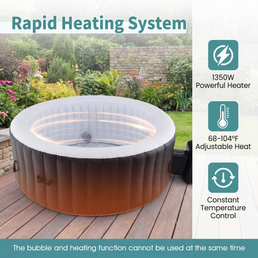 70/80 Inches Round SPA Pool Hottub with 110/130 Air Jets Electric Heater Pump-S
