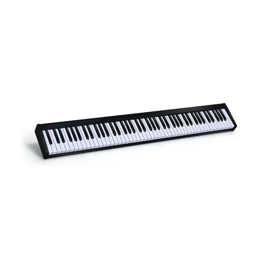 88-Key Portable Electronic Piano with Voice Function-Black