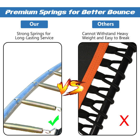 14 Feet Trampoline with Safety Enclosure Net and Ladder Outdoor for Kids Adults