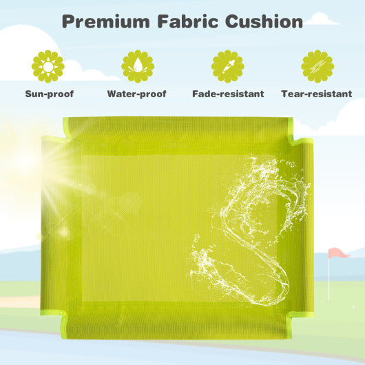 Kids Climbing Dome with Slide and Fabric Cushion for Garden Yard-Blue