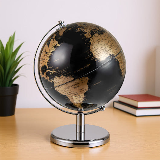 8 inches World Globe Modern Decorative Tabletop Earth Globe-Golden