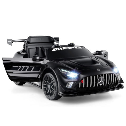 12V Kids Ride-On Car Mercedes-AMG GT3 Licensed with Adjustable Speed-Black
