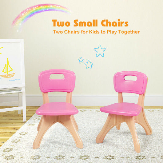 In/Outdoor 3-Piece Plastic Children Play Table & Chair Set