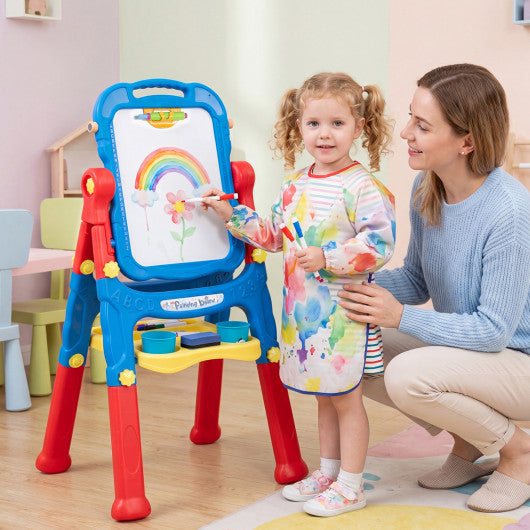 Art Easel for Kids with Adjustable Height-Blue